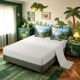 thumbnail image 4 of meiyoeat Kawaii Dinosaur Animal Twin Bedding for Girls Boys Teens, Nature Wildlife Bedding Comforter Set, Grey Reversible, 7 Pieces, 4 of 5