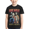 thumbnail image 1 of T-Shirt à Col Rond Imprimé 3d avec Motif Ondulé pour Jeunes, Manches Courtes, pour Garçons et Filles, 1 of 8