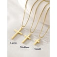 thumbnail image 7 of U7 Cross Necklace for Women Teens Silver Tone Cross Pendant Necklace Dainty Christian Faith Jewelry Religious Gift for Baptism Birthday Christmas Easter,Size L, 7 of 7