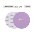 thumbnail image 2 of Unique Bargains 15 Pack 4-Inch Purple Sanding Discs 7000 Grits Hook & Loop Professional Aluminum Oxide Sandpaper, 2 of 6
