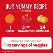 Happy Baby Clearly Crafted, Stage 2, Carrots Strawberries & Chickpeas Organic Baby Food Pouches, 4 oz. (8 pack)