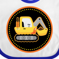 thumbnail image 4 of Inktastic Construction Digger Truck Boys Baby Bib, 4 of 4