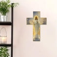 thumbnail image 4 of Vintage Wooden Christ Wall Cross, Sacred Cross Wall Decor, Realistic Hanging for Home Crucifix Catholic Inspirati, 4 of 9