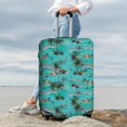 thumbnail image 4 of Uemuo Hawaii Palms Printed Washable Luggage Cover - Fashion Suitcase Protector Fits 18-32 Inch Luggage -Small, 4 of 9