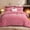 Pink, variant on Aisbo Sherpa Winter Comforter, Reversible Flannel Blanket, 3D Jacquard Design, Warm & Cozy, Queen Size