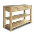 thumbnail image 4 of Grain Wood Furniture Montauk Console Table, Solid Wood with a DriftwoodFinish, 4 of 8