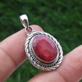 thumbnail image 3 of Solid Sterling Silver Ruby Gemstone Handmade Pendant For Beloved For Men & Women, 3 of 3