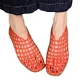 thumbnail image 1 of Mesh Ballet Flats Women Jelly Toe para Viajes Al Aire Libre (40) Rojo, 1 of 9