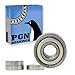 thumbnail image 3 of PGN (4 Pack) 6201-ZZ Roulement - Acier Chromé Lubrifié Roulement à Billes Scellé - 12x32x10mm Bearings avec Bouclier en Métal & Support à Haut RPM, 3 of 4
