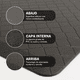 thumbnail image 4 of Tapete de Cocina Antifatiga para el Hogar, Oficina, Cocina, Tapete de Descanso Acolchado Negro, 4 of 6