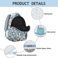 thumbnail image 4 of Paisley Gift Backpack - Stylish Waterproof Bookbag for School & Work, Spacious Laptop Backpack for College Students, Paisley Print for Women & Men, 4 of 6