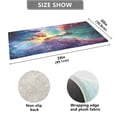 thumbnail image 3 of Haosy Colorful Galaxy with Stars Bathroom Rugs Non Slip Absorbent Soft Plush Quick Dry Bath Mat, 39"x20", 3 of 8