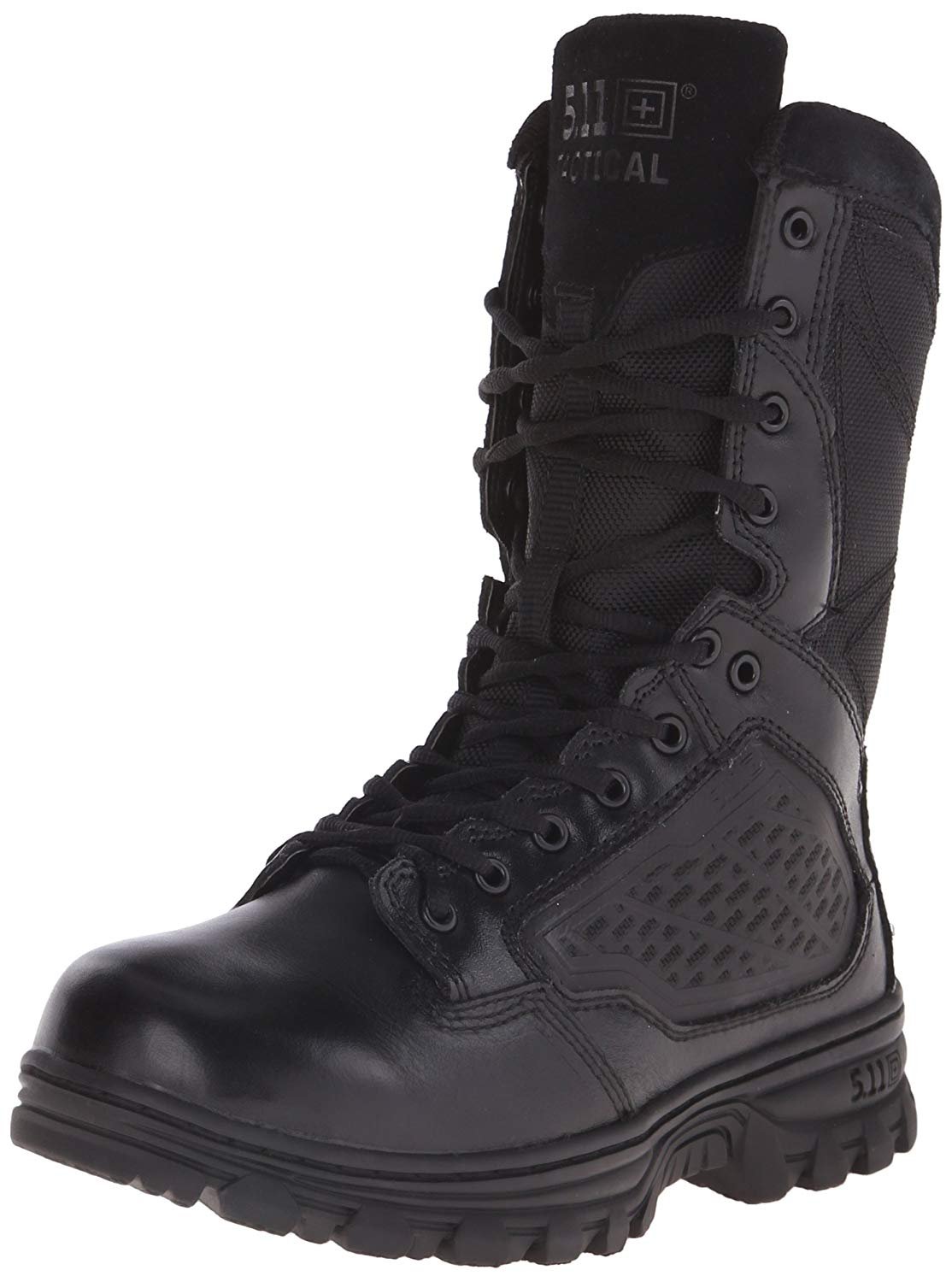 5.11 Tactical Men's Military Evo 8Inch Work Boots, Side Zip, Shock