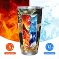 thumbnail image 6 of Salouo Pineapple With Black Glasses Print 20oz Tumbler with Lid,Stainless Steel Vacuum Insulated Tumbler Durable Insulated Coffee Mug Thermal Cup with Splash Proof Sliding Lid-Straw Two-piece Set, 6 of 8