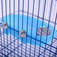 thumbnail image 3 of Bird Baths Tub with MirrorFor Cage, Parrot Birdbath Shower Accessories, Bird Cage Hanging Bath Bathing Box for Small Birds Parrots, 3 of 4