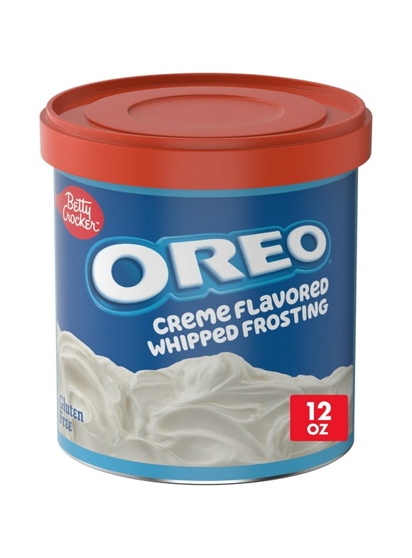 Betty Crocker OREO Creme Flavored Whipped Frosting, Gluten Free Frosting, 12 oz