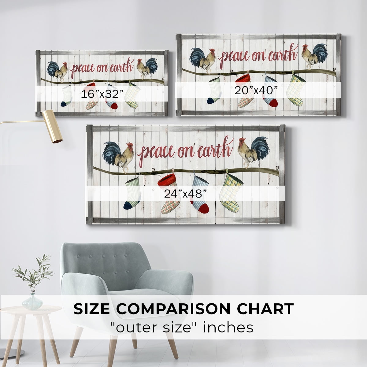 Festive Farm Collection C- Gallery Wrapped Canvas