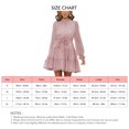 thumbnail image 5 of Vestido de mujer suave, cintura alta, manga larga, volantes, transpirable, vestido de moda con pretina, 5 of 5