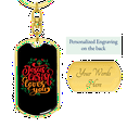 thumbnail image 3 of Jesus Christ Loves You Stainless Steel or 18k Gold Premium Swivel Dog Tag Keychain, 3 of 16