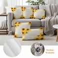 thumbnail image 6 of Sunflower Pillow Covers 2 Pack Country Yellow Sunflowers Floral Leaf Vintage Letter Background Pillowcase Waterproof Outdoor Throw Pillow Cover for Patio Garden Square Cushion 20”x20”, 6 of 9