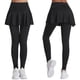 thumbnail image 2 of Falda deportiva plisada de color liso para mujer, cintura alta, que realza las caderas, falda pantalón para bádminton, 2 of 6