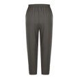 thumbnail image 6 of Babcutegg Linen Pants for Women Cotton Linen Casual Fashion High Waist Soild Color Side Pockets Womens Summer Clothes Dark Gray Size M, 6 of 7