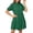 Army Green, variant on Iyufng Women Casual Collared Puffed Sleeve Button Down Dresses for Summer