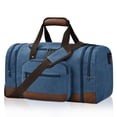 thumbnail image 1 of Bolsa de lona Litvyak, 50 litros, para viaje y noche, color azul, 1 of 7