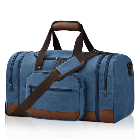 Bolsa de lona Litvyak, 50 litros, para viaje y noche, color azul