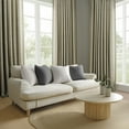 thumbnail image 2 of Half Price Drapes Grey Raw Linen Weave Light Filtering Curtains for Bedroom (2 Panel), 50W X 96L, 2 of 12
