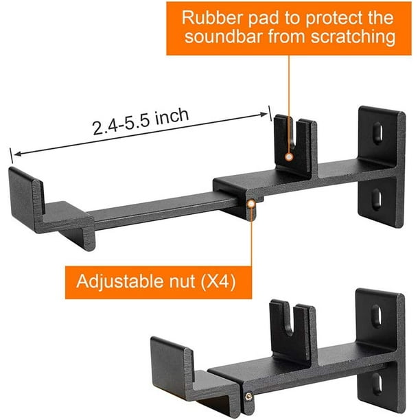 Universal SoundBar Mount Bracket Wall Mounting for Most of TV