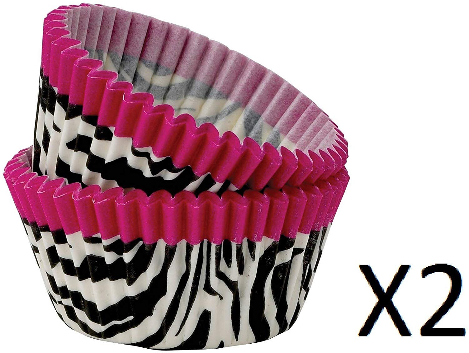 CupcakeCreations Cupcake Liners 32 Ct. Standard Pink Zebra Walmart