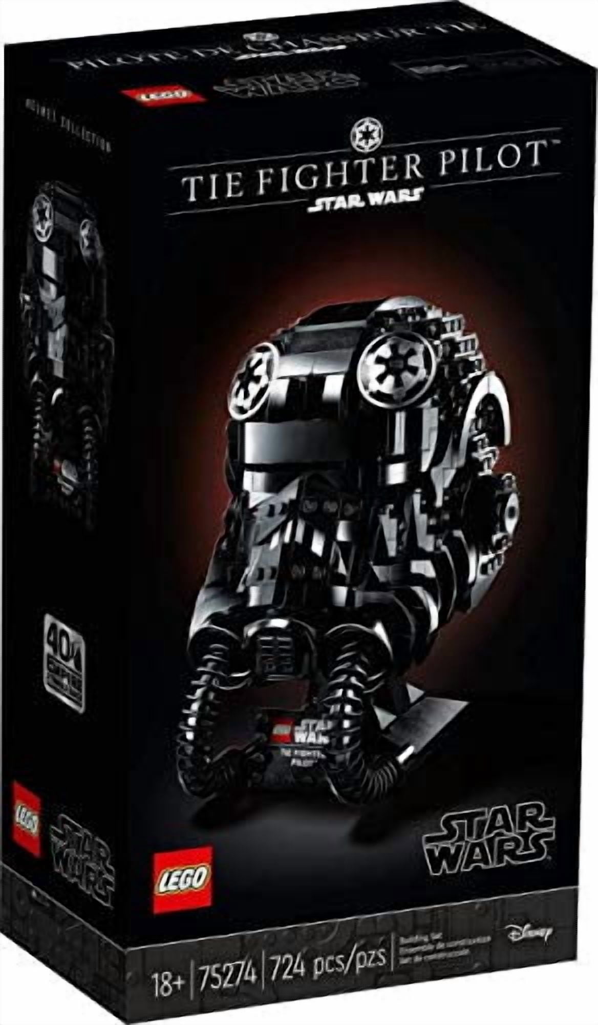 LEGO, Star Wars TIE Fighter Pilot Helmet, 75274, 724 Pieces