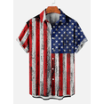 thumbnail image 2 of Camisas con gráficos de celebración del Día de la Independencia para hombres, camisa con cuello vuelto con estampado 3D, camisa de manga corta, camisas de verano para niño, 2 of 5