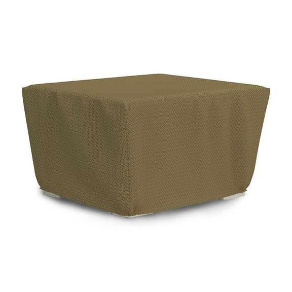 Covers&All Square Fire Pit Cover with Elastic, 160 GSM Duro Pro Breathable Non-Woven Fabric, Waterproof UV & Weather Resistant, Patio Lawn Garden Backyard Outside (30"L x 30"W x 12"H, Brown)