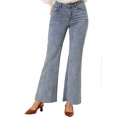 thumbnail image 2 of Jeans Mezclilla Allegra K Pierna Recta Tobillo Elástico Azul XL, 2 of 6