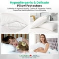 thumbnail image 2 of Canadian Linen Pillow Protector Zippered Encasement, Queen, 21'X30' Inches - Soft, Breathable, Hypoallergenic (4 Count), 2 of 9