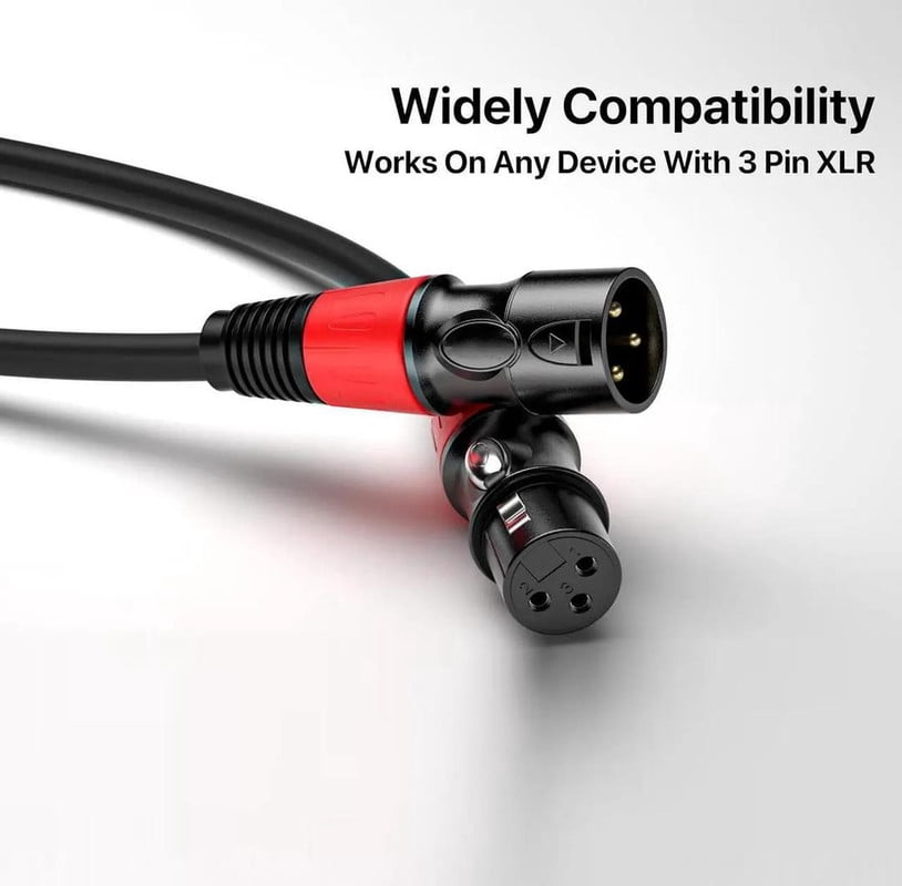 Professional & Heavy-Duty 6-Pack XLR Microphone Cables,EBXYA 3M Color-Coded Set with Rainbow Connectors,Tangle-Free Figure-8 Coiled,for Live Sound,Home Studio,Musicians,DJs & Band Equipment​