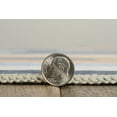 thumbnail image 5 of Linon Outdoor Washable Area Rug Collection, Ivory and Blue, 2' x 3', 5 of 7