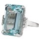 thumbnail image 2 of Vintage Women 925 Aquamarine Ring Zirconia Ring Wedding Jewelry Gift Size 5-12, 2 of 9