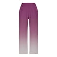 thumbnail image 3 of Sentmoon Womens Work Pants Solid Color Elastic Waist Wide Leg Summer Pants for Women Oversized Relaxed Fit Button Delightful Women Linen Pants The Holiday for Work and Office M, 3 of 7