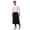 Black/White Pinstripe, variant on Fiykzur Unisex Bistro Chef Apron