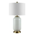 thumbnail image 2 of SAFAVIEH Amaia 26 in. Mid-Century Glass Table Lamp, White, 2 of 5
