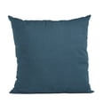 thumbnail image 1 of Plutus Navy Solid Shiny Velvet Luxury Throw Pillow - Double sided 20"" x 20"", 1 of 1