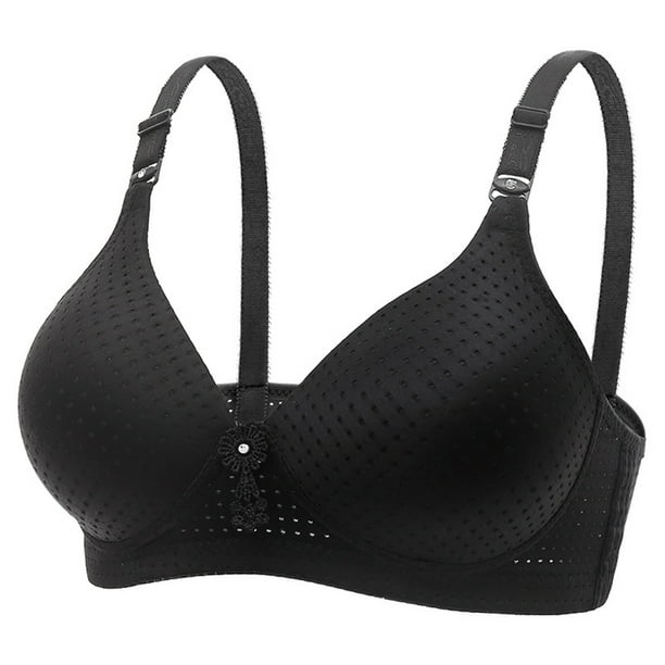 Ropa interior de sujetador transpirable cómoda para mujer sin llantas Fridja nalpqowj35701
