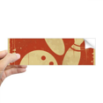 thumbnail image 1 of Bowling Sport ilustración rojo patron Rectángulo Parachoques Pegatina Cuaderno Ventana Calcomanía, 1 of 1