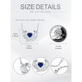 thumbnail image 5 of CACA LADY Blue Wing Necklace for Women 925 Sterling Silver Sapphire Wing Necklace September Birthstone Jewelry for Mom Women, 5 of 6