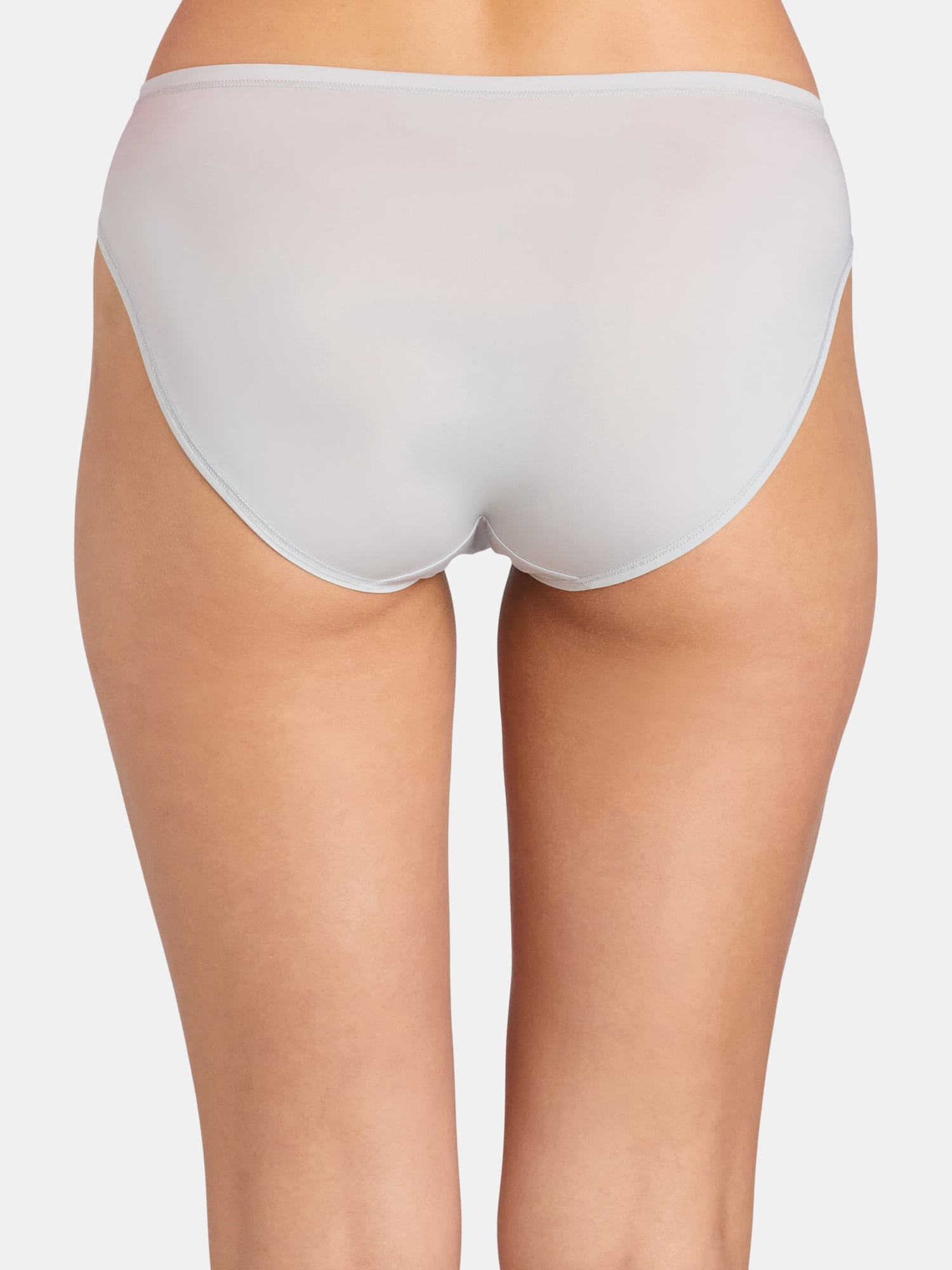 Joyspun Women's Microfiber Bikini Panties, 6-Pack, Sizes XS-3XL