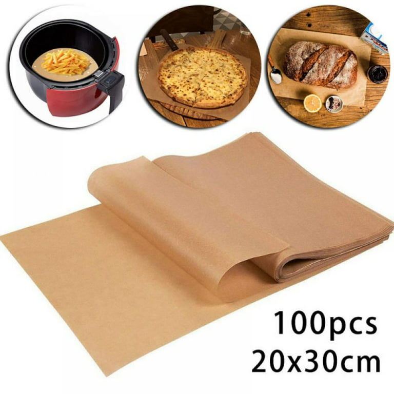 100 Pcs Parchment Paper Sheets for Baking, 8x12 Inches Unbleached, Precut  Parchment Paper for Baking Cookies, Frying, Air Fryer, Cooking, Grilling