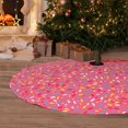 thumbnail image 6 of Lsque Colorful Sprinkles Donuts Print Christmas Tree Skirt, Tree Skirt with Ties or Velcro, Perfect for Holiday Decorations, Halloween, and New Year-36", 6 of 7
